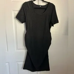Dresses | Black Glitter Maternity Dress | Poshmark